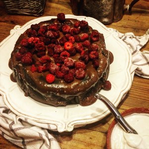 choc raspberry cake